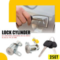 2 Pair Door Lock Cylinder Set w/ 2 Keys for Toyota Tacoma (1995–2004) DL107 DL108R