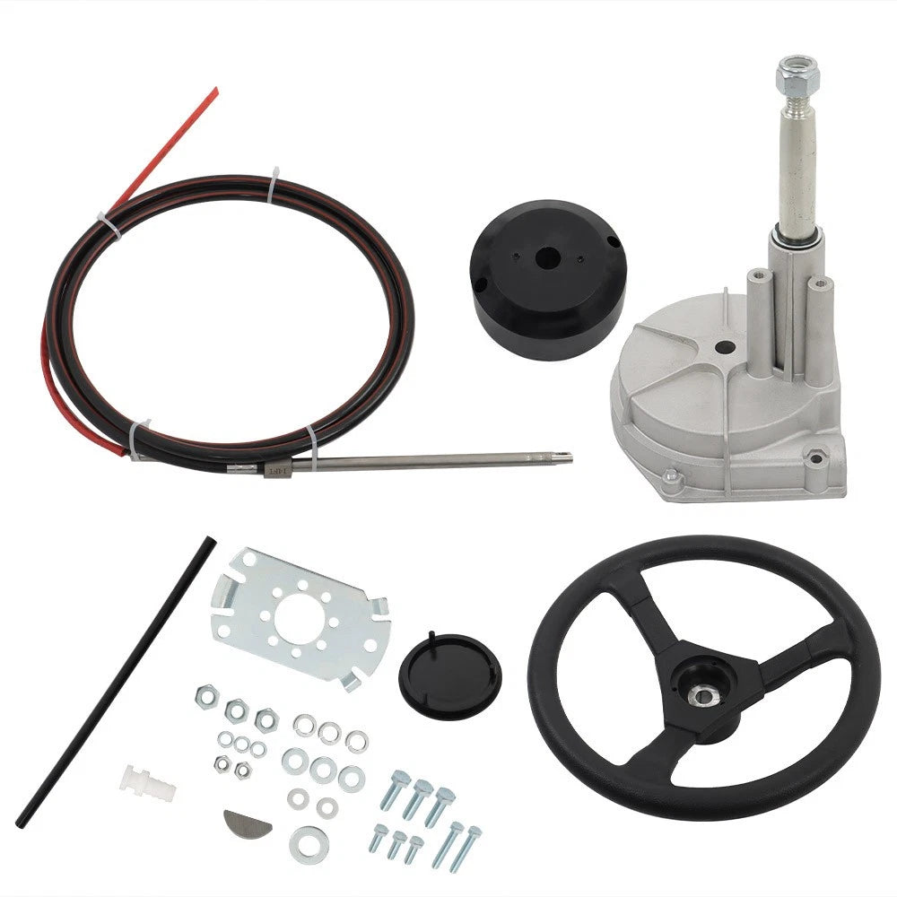 Boat Rotary Steering System for Outboard Motor (10-17 Ft)