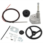 Boat Rotary Steering System for Outboard Motor (10-17 Ft)