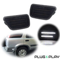 2X Smoke White LED Rear Bumper Side Marker Lamps for Honda CR-V (1997–2001)