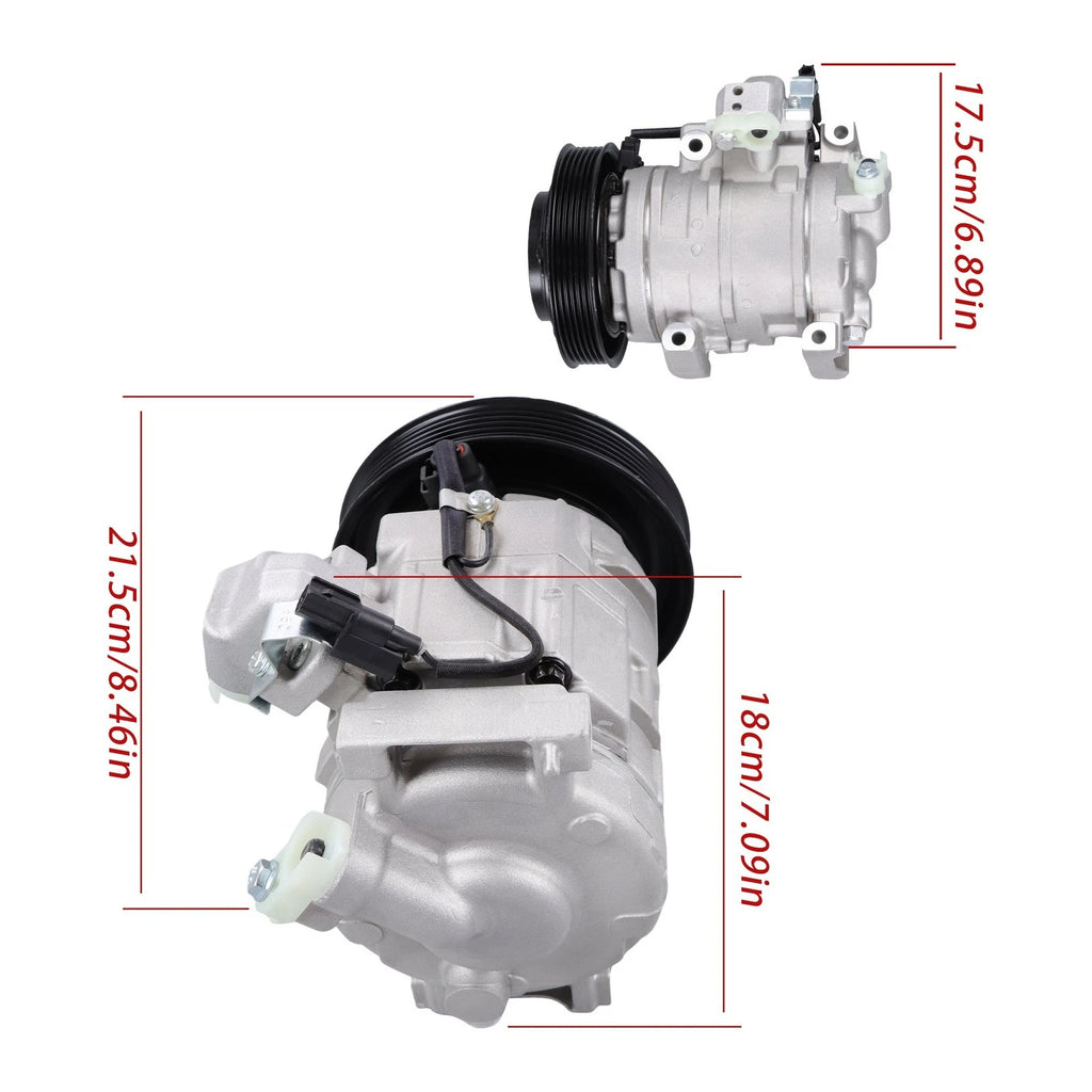 A/C Compressor for Honda Accord (2008–2012) & Acura TL TSX (2009–2014) 3.5L 3.7L V6