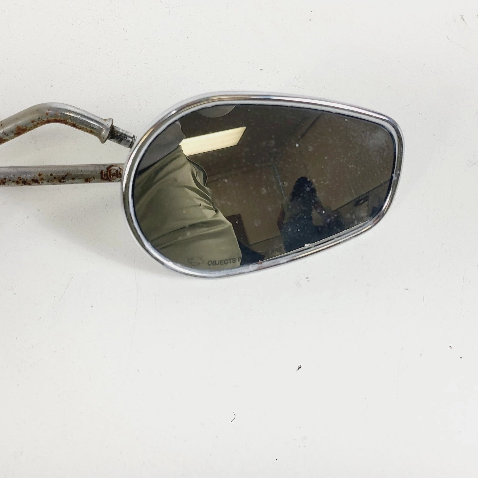 Set of 2 Chrome Stem Mirrors for Harley Davidson Touring Dyna Softail (OEM)