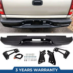 Rear Bumper Assembly for Chevy Silverado GMC Sierra 1500 2500 (1999–2007)