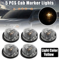 5pcs Cab Marker Light Clear Cover Yellow for GMC C1500 (1979–1984, 1986)