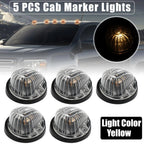 5pcs Cab Marker Light Clear Cover Yellow for GMC C1500 (1979–1984, 1986)