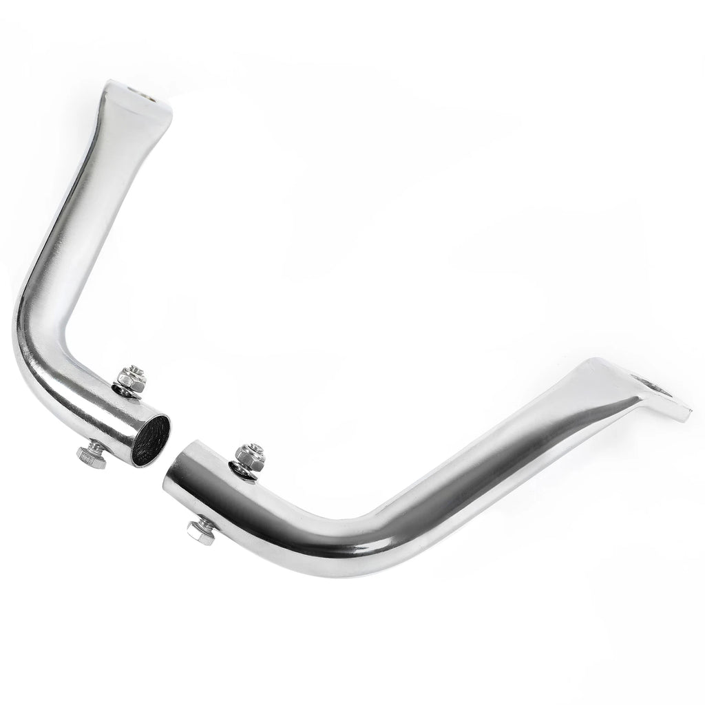 2X Chrome Saddlebag Guard Eliminator Brackets for Harley Touring (1993-2013)