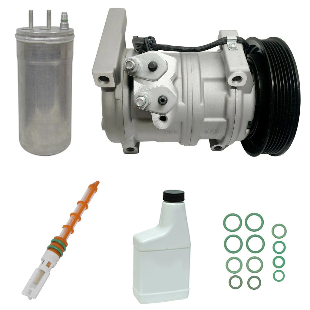 AC Compressor Kit Replacement for Jeep Wrangler TJ 2.4L (2003–2006)