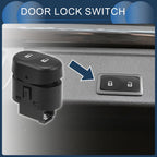 Set of 2 Car Door Lock Switches for Chevrolet Malibu (2008) No.15823977/15835662