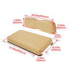 Front Seat Cushion & Backrest Assembly for Club Car DS (2001-2012) Tan