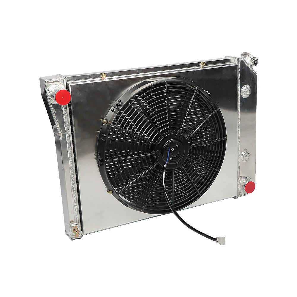 3 Row Radiator and Shroud Fan Kit for Chevy Nova/Camaro/El Camino (1969–1984)