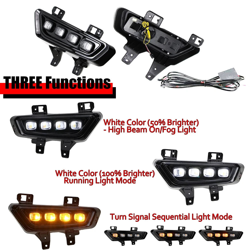 LED Fog Lights for Ford F-150 Raptor Style (2021–2024)