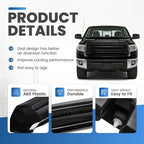 Glossy Black Front Upper Grille Hood Bulge Scoop for Toyota Tundra (2014–2021)
