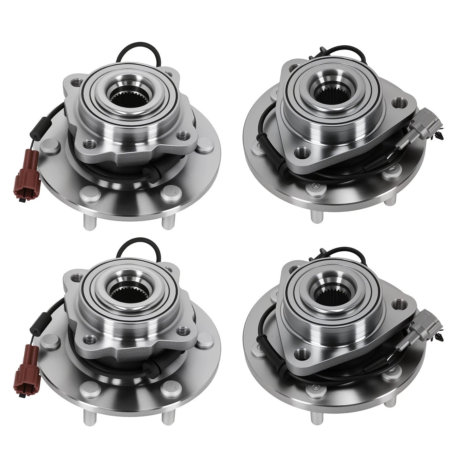Front Left Wheel Bearing Hub Set for Infiniti QX56 Nissan Armada (2004-2007)