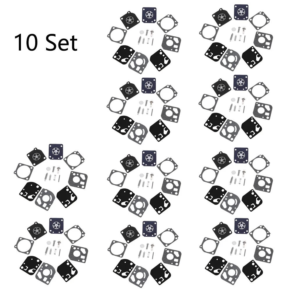 Set of 10 Carburetor Diaphragm Gaskets for Zama RB-29 (Fits RB29)