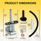 Fuel Valve Petcock & Lever for Yamaha Grizzly 350 660 Bruin 350 (2000–2008) 5KM245001000 H