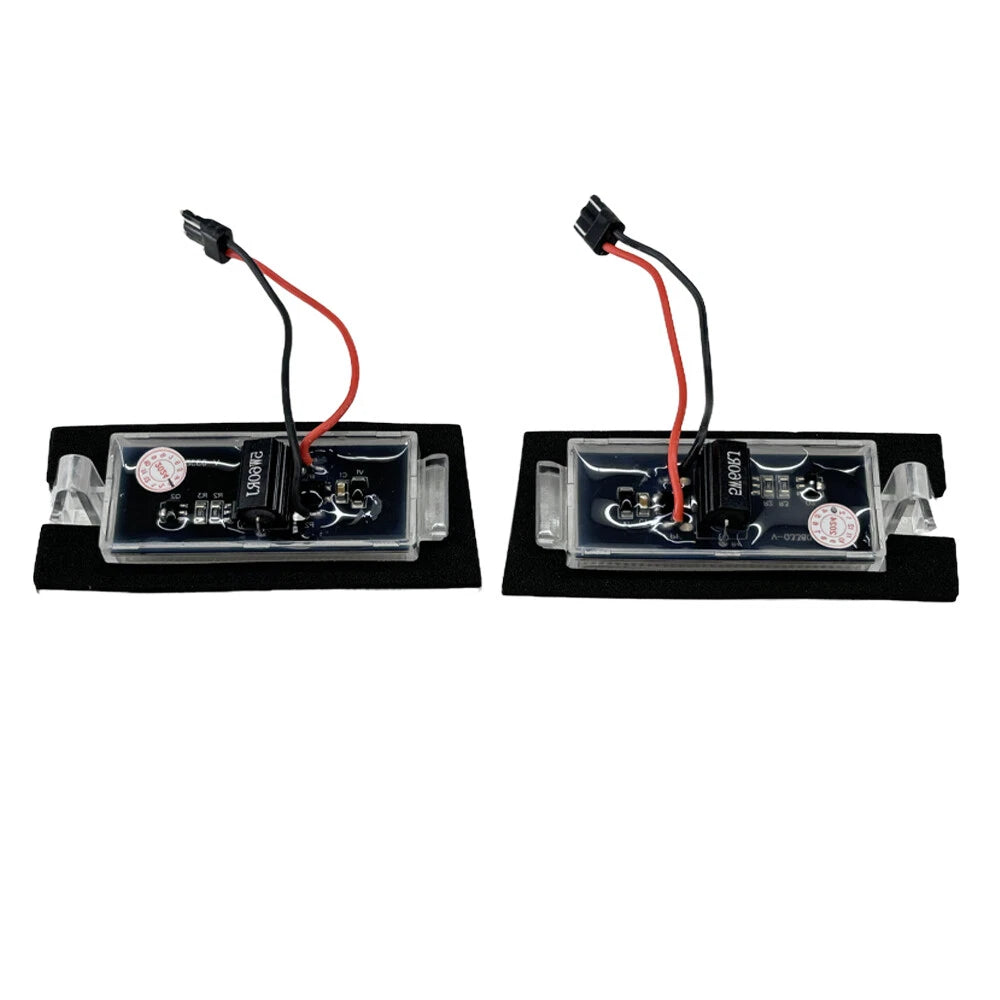 2X White SMD LED License Plate Lights for Jeep Cherokee (2014–2023)