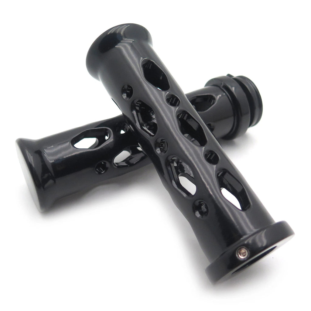 CNC Billet Aluminum Hand Grips for Honda Kawasaki Suzuki Yamaha (7/8")