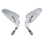 Chrome 8mm Rear View Side Mirrors for Harley Touring Road Glide Electra