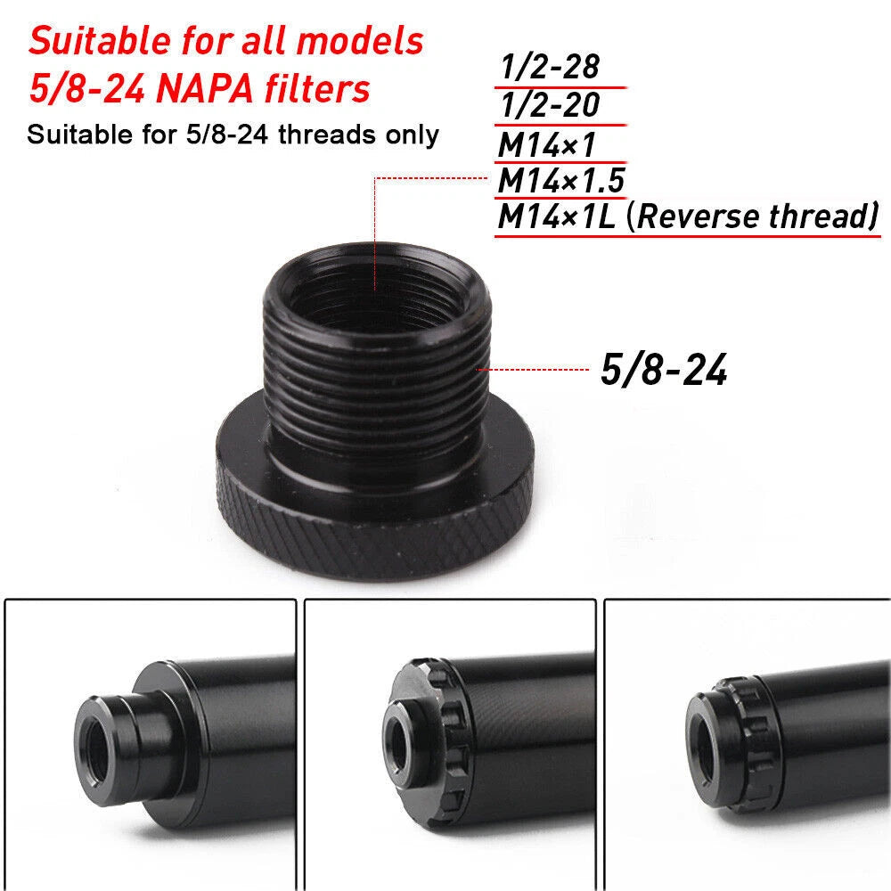Set of 5 Adapters for 5/8-24 to 1/2-28