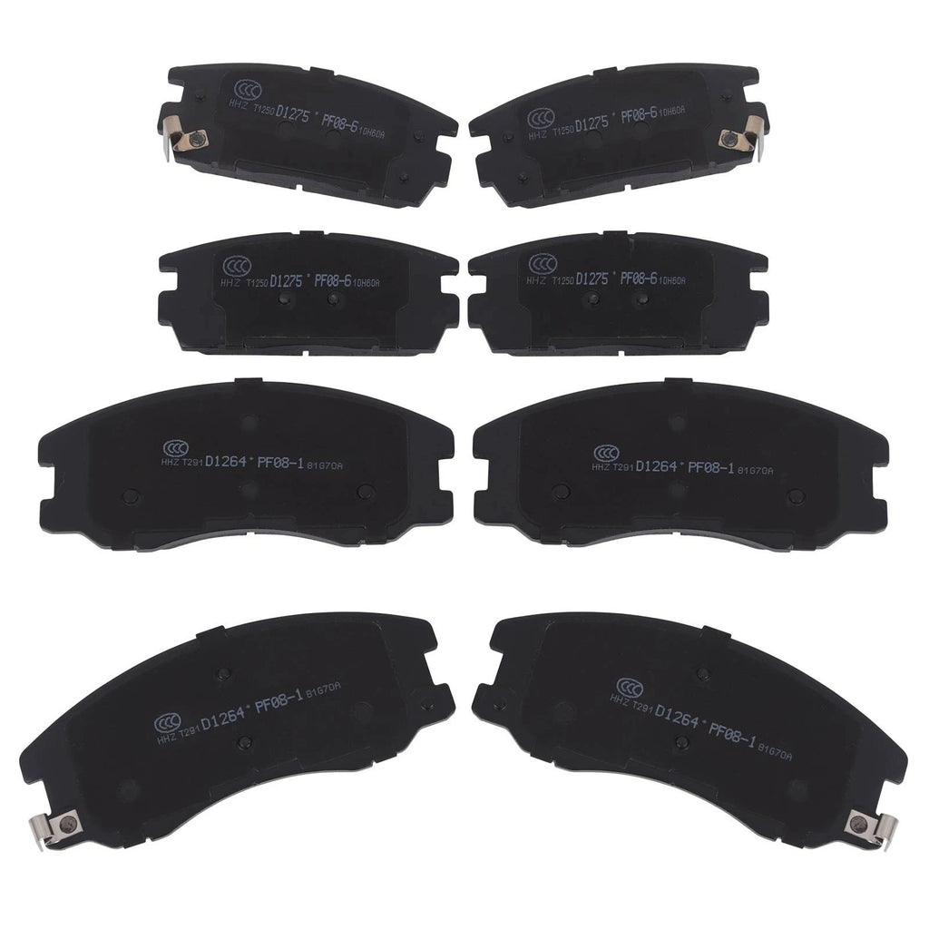 Front & Rear Brake Ceramic Pads for Chevy Equinox Pontiac Torrent (2005–2009)