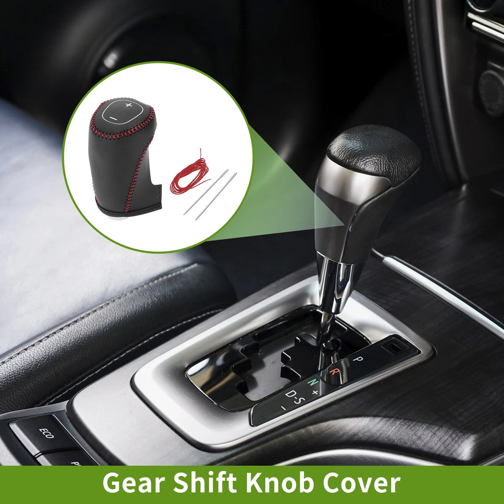Gear Shift Knob Cover for Chevrolet Malibu (2016–2020) Black Red