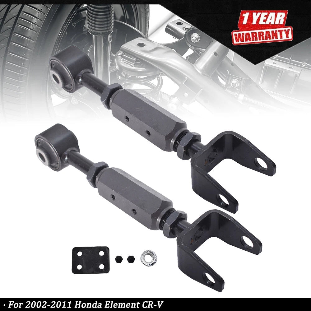 Set of 2 Adjustable Rear Upper Control Arms for Honda Element CR-V (2002–2011)