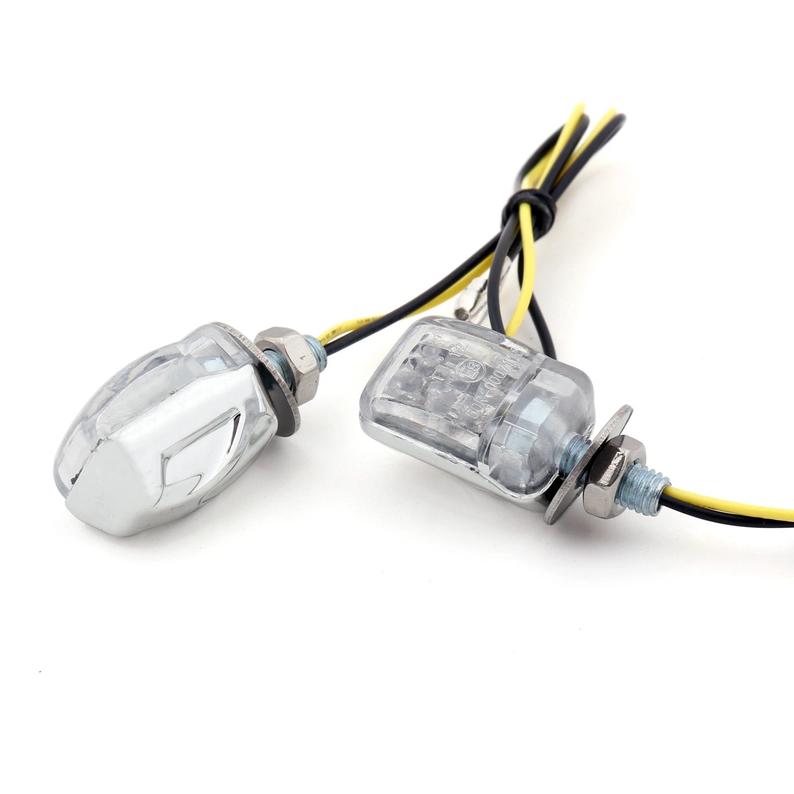 LED Chrome Micro Mini Indicators for Motorcycle (MotorBike)