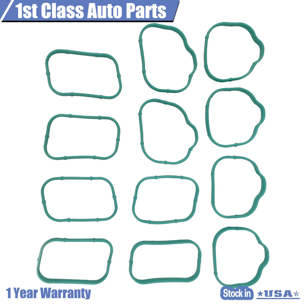 Set of 12 Intake Manifold Gaskets for Chrysler Jeep Dodge Ram 3.6L V6 (2011–2020)