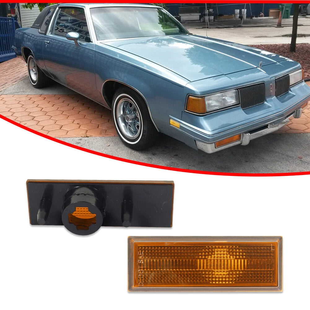 Amber Lens Side Marker Lights for Oldsmobile Cutlass 442 (1981–1988)