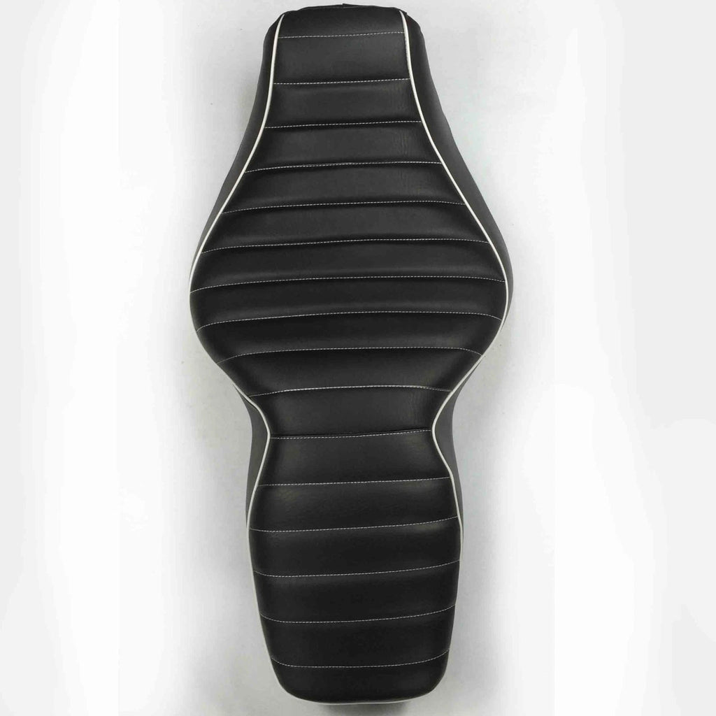 2X Cross Stripe Leather Seats for Harley Road King (1997–2006)