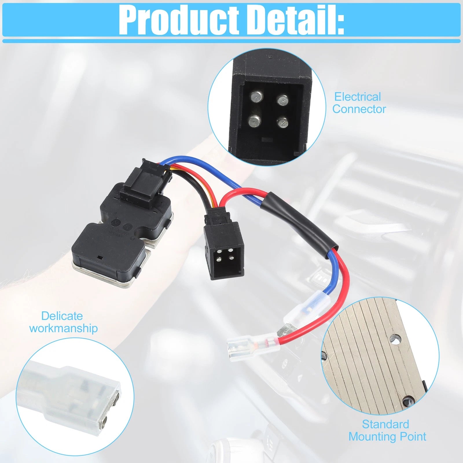 HVAC Heater Blower Motor Resistor for Mercedes-Benz S320 S420 S500 (1994–1999)