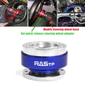 Steering Wheel Quick Release Hub Adapter Snap Off Kit for Universal Cars