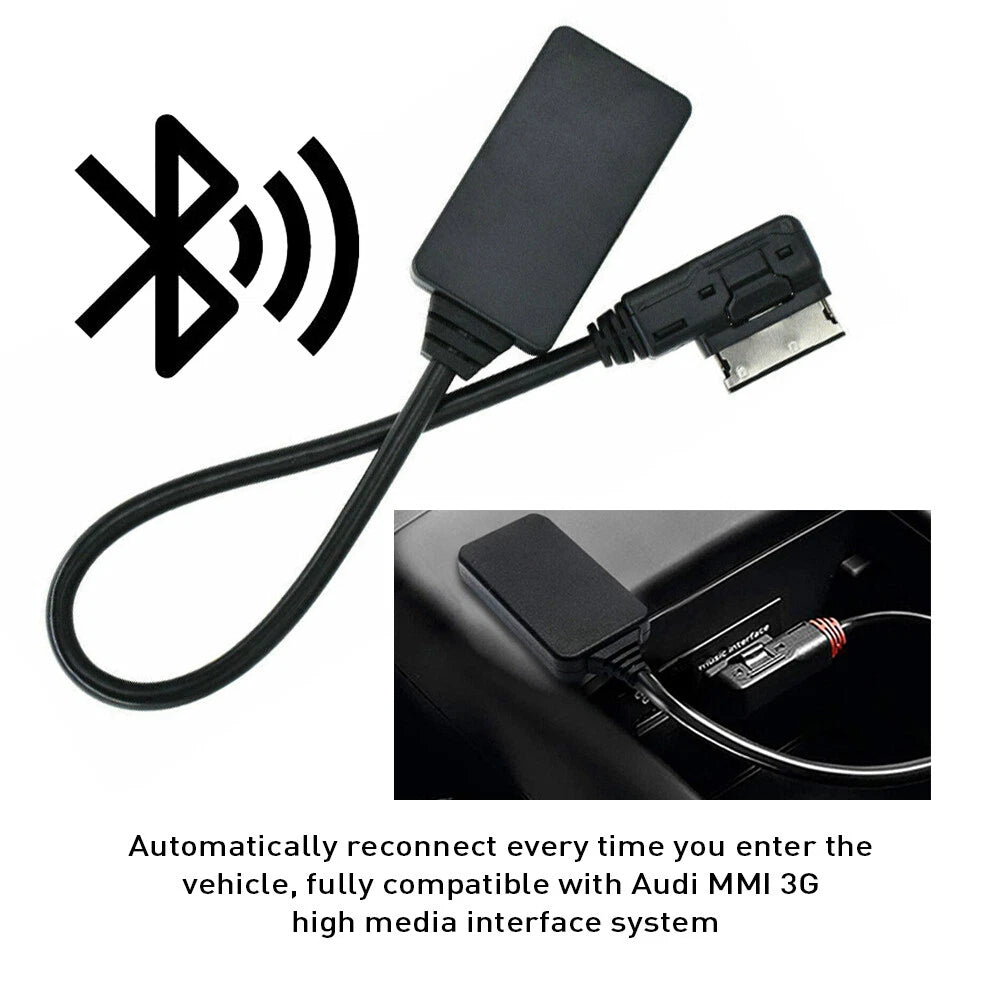 Bluetooth USB AUX Audio Cable Adapter for Audi A4 A5 A6 A8 Q7 (2000-2023)