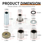 Front Upper Lower A-Arm Bushing Seal Kit for Suzuki Quadsport Z400 (2003–2014)