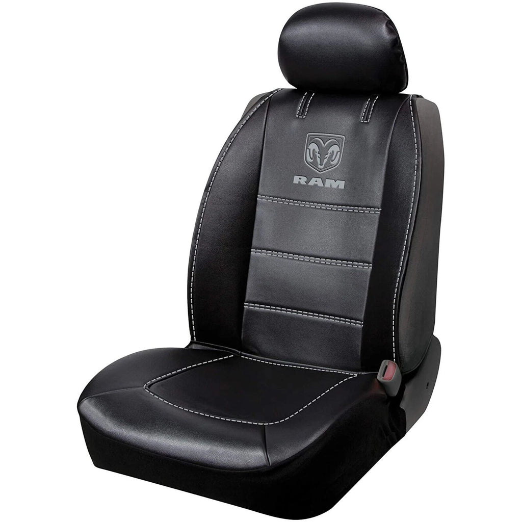 3-Piece Sideless Synthetic Leather Seat Cover for Ram Truck
