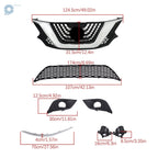 Set of 8 Trim Molding and Fog Lights for Nissan Murano (2015–2018)