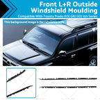 Pair Outside Windscreen Moulding L+R for Toyota Prado 150 Series (2009–2023)