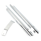 Chrome Down Tube Frame Covers for Harley Softail Twin Cam (2000-2006)