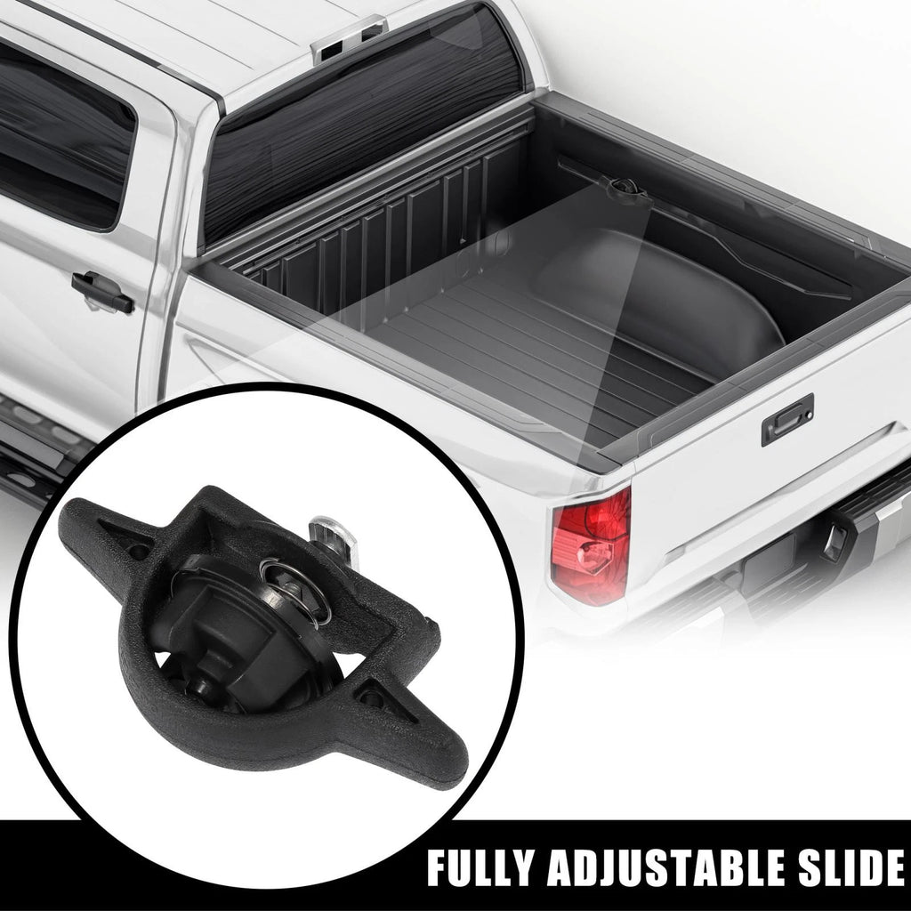 2pcs Tie-Down Bed Cargo Cleat for Toyota Tacoma (2005–2020) PT278-35112 Black