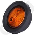 5X 2.5" Round Amber LED Brake Running Tail Light for Universal Vehicles