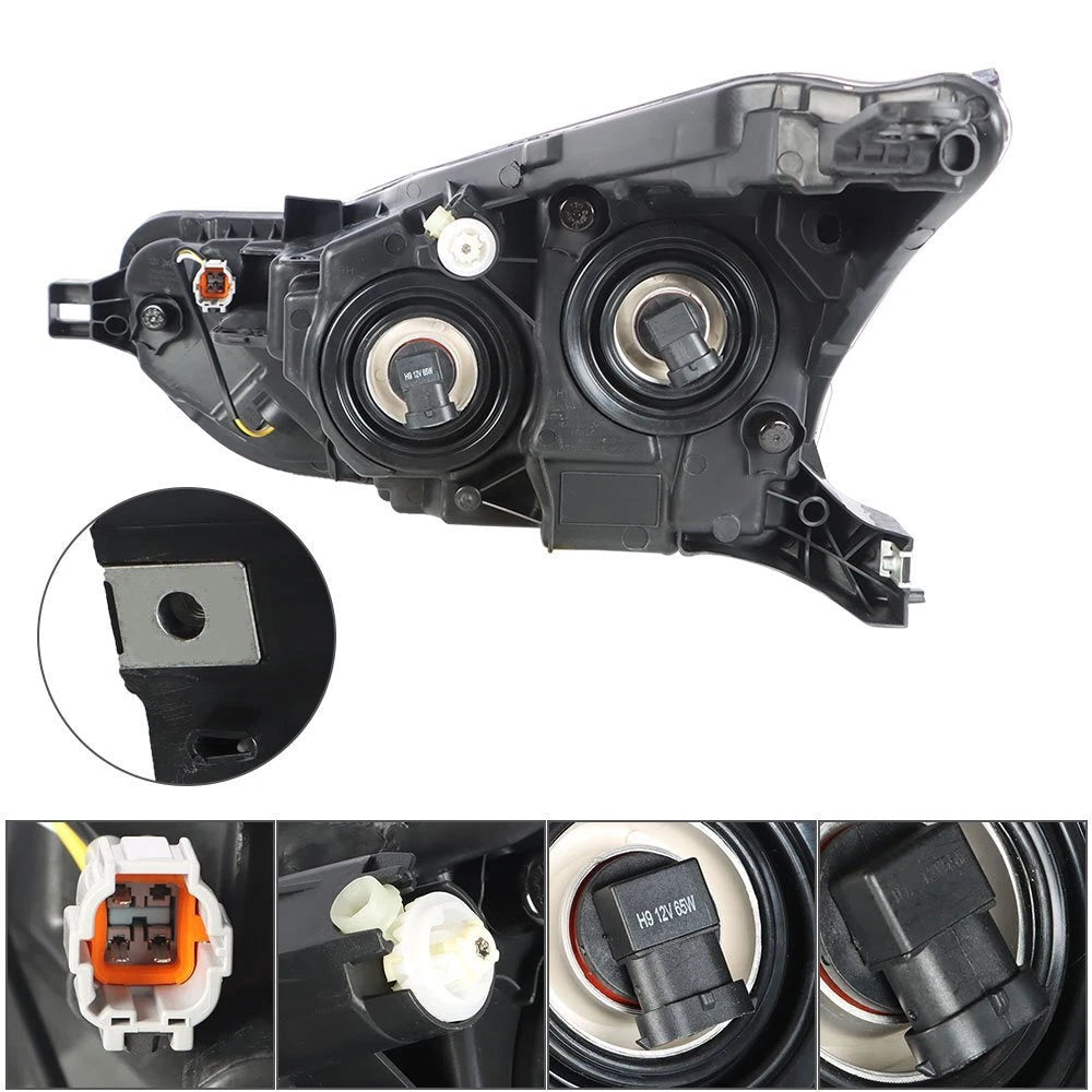 Chrome Headlight Lamp for Nissan Versa S SV (2020–2021) Right Side