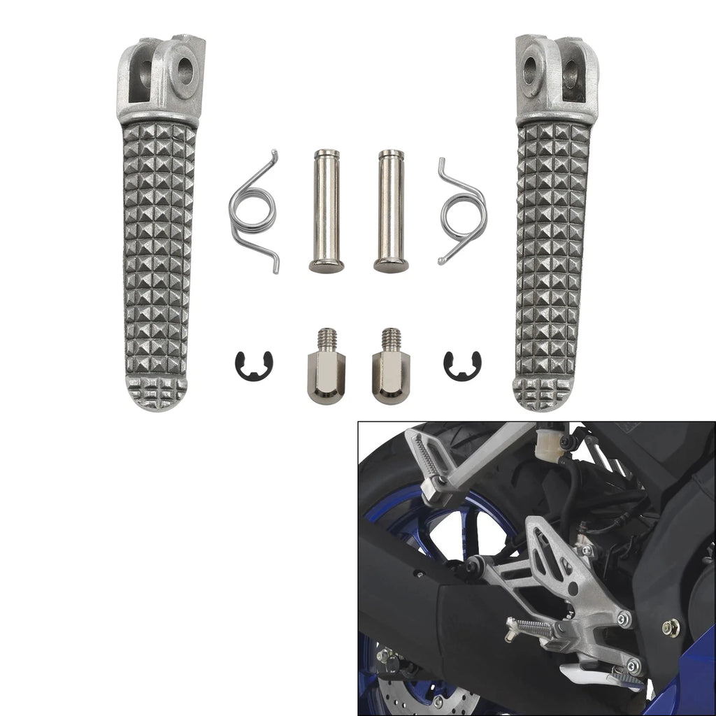 Front Foot Pegs for Yamaha YZF R1 (1998–2025), YZF R6 (1999–2020), YZFR6S (2003–2009)