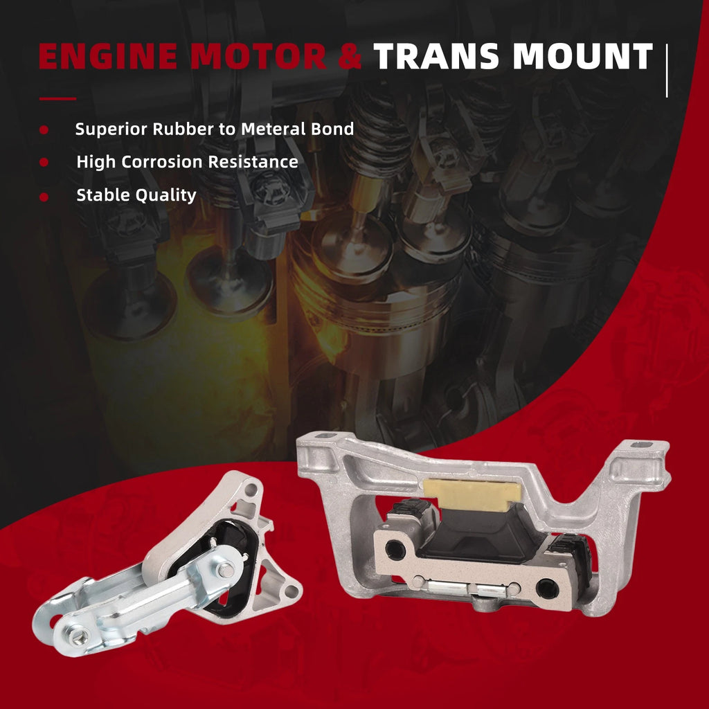 2Pcs Engine Motor Mount for Mercedes-Benz CLA250 GLA250 GLA45 AMG (2014-2020)