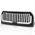 Vertical Fence ABS Front Bumper Grille Frame w/LED Light Bar for Ford F150 (2015–2017)