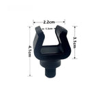 Rod Rest for Carp Fishing (Black Rubber Head Gripper)