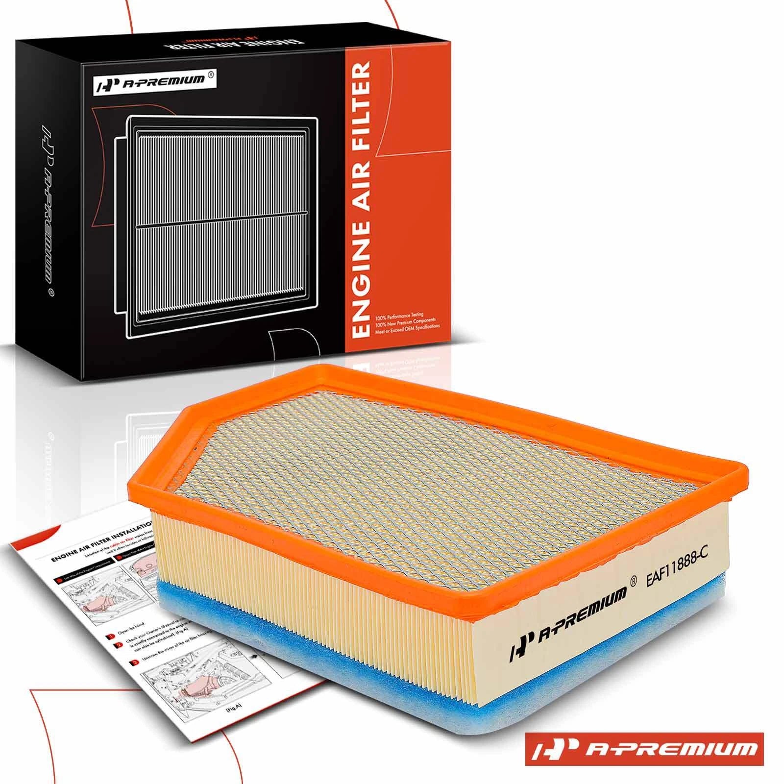 Engine Air Filter for Chevrolet Silverado 2500 HD GMC Sierra (2007–2019)