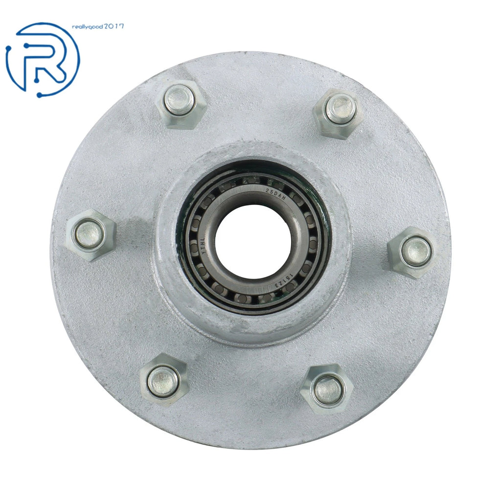 Trailer Hub Kit for Axle 6000 lbs 6 on 5.5" Bolt (Pre-Greased, Galvanized)