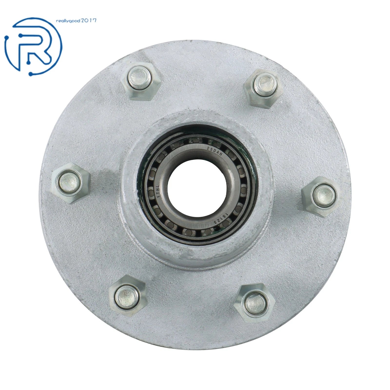 Trailer Hub Kit for Axle 6000 lbs 6 on 5.5" Bolt (Pre-Greased, Galvanized)