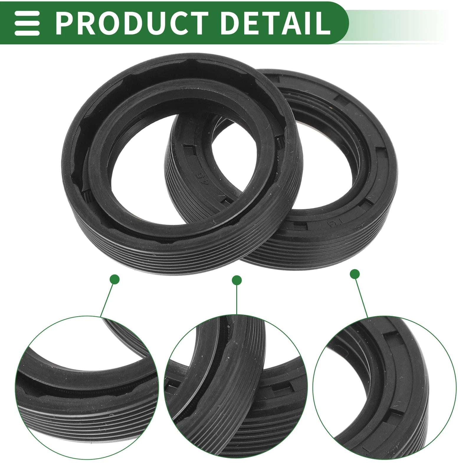 Set of 5 Oil Seal TG4 Lip Seal Ring NBR Rubber 30x45x10mm