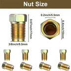 1 3/8" Brake Line Fittings Kit for 3/16" Brake Line Tube
